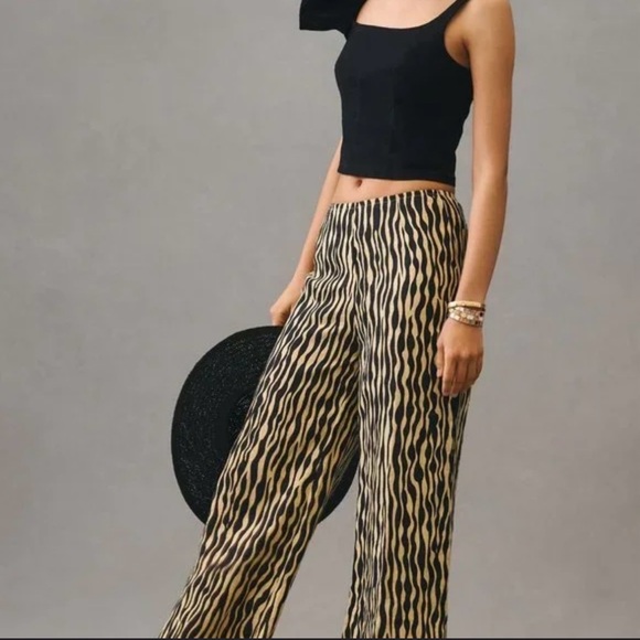 Faithfull the Brand Ottavia Wide Leg Pants NWOT - Picture 4 of 5